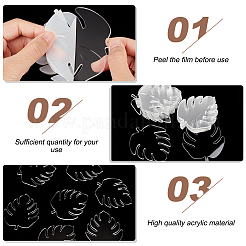 20Pcs Acrylic Place Name Cards for Wedding&nbsp;AJEW-GA0006-39B