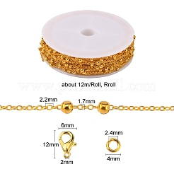 DIY Chain Bracelet Necklace Making Kit&nbsp;DIY-YW0005-92G