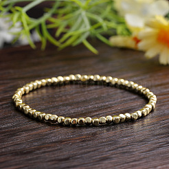 Summer Synthetic Gemstone Square Beaded Stretch Bracelets&nbsp;ME2260