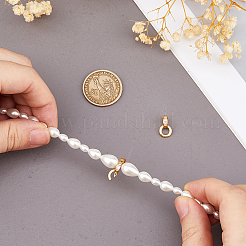 2Pcs 925 Sterling Silver Pave Clear Cubic Zirconia Twister Clasps&nbsp;STER-HS0001-22A-G