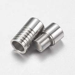 Tarnish Resistant 304 Stainless Steel Magnetic Clasps with Glue-in Ends&nbsp;STAS-F149-04P-B