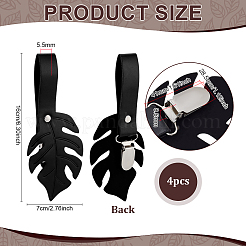 4Pcs PU Leather Skirt Hikes Clips&nbsp;AJEW-PH0007-98A