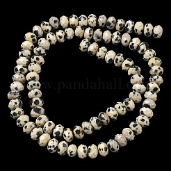 Natural Dalmatian Bead Strands&nbsp;G-D344-A26