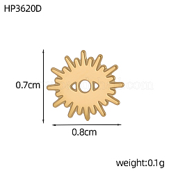 304 Stainless Steel Charms&nbsp;STAS-OY019-79G