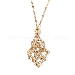3Pcs 304 Stainless Steel Macrame Pouch Necklace Making for Gemstone Nuggets&nbsp;NJEW-JN05525