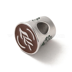 304 Stainless Steel Enamel European Beads&nbsp;STAS-G308-06P