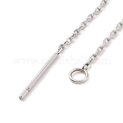 Non-Tarnish 304 Stainless Steel Stud Earring Finding&nbsp;STAS-E161-06P
