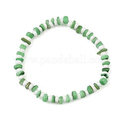 Dyed Natural Freshwater Shell & Glass Seed Beads Stretch Bracelets for Women&nbsp;BJEW-JB14129