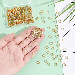 250Pcs 304 Stainless Steel Open Jump Rings&nbsp;STAS-UN0058-56G-06
