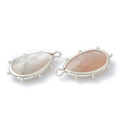 Natural Sunstone Pendants&nbsp;X-G-B009-02P-C