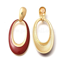 Brass Dangle Stud Earrings&nbsp;EJEW-Q013-04G