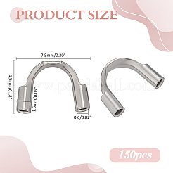 150Pcs 316 Stainless Steel Wire Guardian and Protectors&nbsp;STAS-ME0002-21