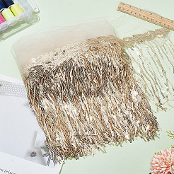 10 Yards Beading Sequins Polyester Tassel Ribbons&nbsp;OCOR-WH0003-041B