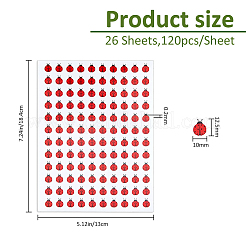 26 Sheets Paper Stickers&nbsp;STIC-FH0001-28