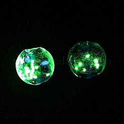 Luminous Handmade Gold Sand Lampwork Beads&nbsp;FOIL-B001-07B