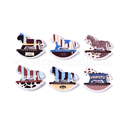 Printed Opaque Acrylic Beads&nbsp;OACR-Q198-02