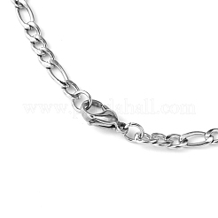Tarnish Resistant Figaro Chain Necklace for Men&nbsp;NJEW-F027-03-1mm