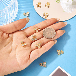 10Pcs Brass Micro Pave Clear Cubic Zirconia Charms&nbsp;KK-TA0002-85