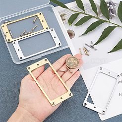 2Sets 2 Colors Alloy Humbucker Cover Guitar Pickup Frame Mounting Ring&nbsp;AJEW-FG0001-81