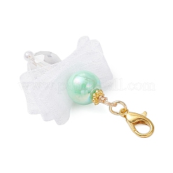 5Pcs Angel Glass & Acrylic Pendant Decorations&nbsp;HJEW-JM04180-02