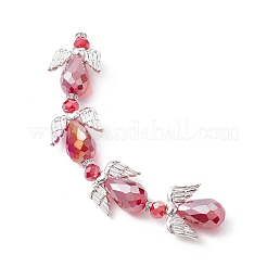Angel Fairy Shape Electroplate Transparent Glass Beads Strands&nbsp;AJEW-JB01174