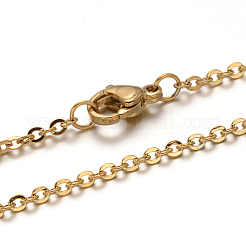 304 Stainless Steel Cable Chain Necklace&nbsp;STAS-L164C-01