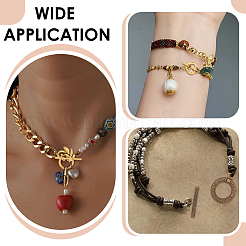 150Pcs 15 Styles Brass Toggle Clasps&nbsp;KK-ME0003-87