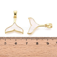 Brass Shell Pendants&nbsp;KK-B139-09G