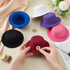 6Pcs 6 Colors EVA Fabric Hat Base&nbsp;DIY-BC0014-06