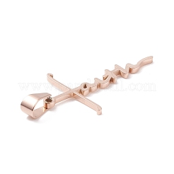 304 Stainless Steel Pendants Ion Plating(IP)&nbsp;STAS-D179-13RG