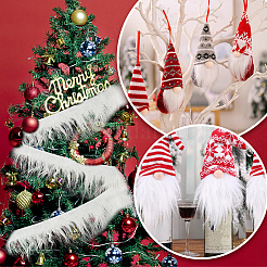 Artificial Fox Fur Trimming&nbsp;DIY-WH0043-55