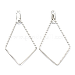 Non-Tarnish 316 Stainless Steel Earring Findings&nbsp;STAS-O149-03P