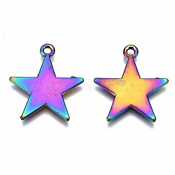 Rainbow Color Alloy Pendants&nbsp;PALLOY-S180-059-RS