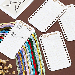 Wood Embroidery Floss Organizer Cross Stitch Plate&nbsp;TOOL-WH0005-48