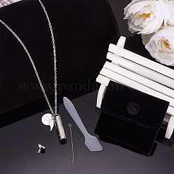 1Pc Word 304 Stainless Steel Column Urn Ashes Necklace&nbsp;DIY-TA0010-07A