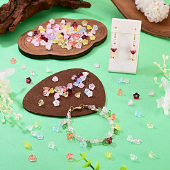 150Pcs 10 Colors Baking Paint Transparent Glass Beads&nbsp;GLAA-TA0004-37