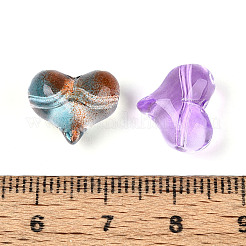 Baking Paint Transparent Glass Beads&nbsp;DGLA-N018-08