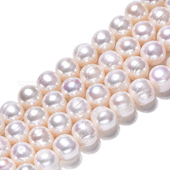 Natural Cultured Freshwater Pearl Beads Strands&nbsp;PEAR-N013-10A