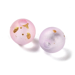 Frosted Transparent Acrylic Beads&nbsp;OACR-F013-13J