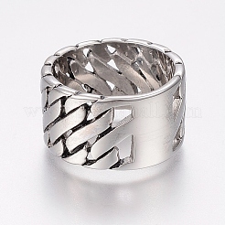 304 Stainless Steel Finger Rings&nbsp;RJEW-G091-13