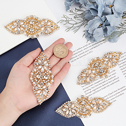 Alloy Glass Rhinestone Cloth Cabochons&nbsp;DIY-WH0265-46G