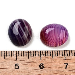 Dyed & Heated Natural Banded Agate Cabochons&nbsp;G-G145-01A-20