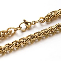304 Stainless Steel Wheat Chain Jewelry Sets For Men&nbsp;SJEW-O032-04G