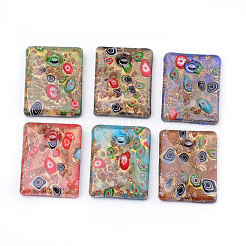 Handmade Gold Sand Lampwork Pendants&nbsp;LAMP-R138-08-B