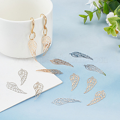 80Pcs 2 Colors Brass Pendants&nbsp;KK-DC0002-09