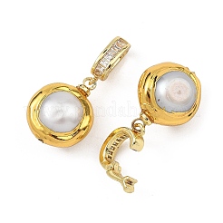 Natural Baroque Keshi Pearl Pendants&nbsp;PALLOY-JF05759