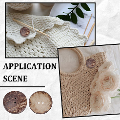 20Pcs Coconut Buttons&nbsp;COCO-CY0001-01