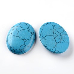Oval Synthetic Turquoise Cabochons&nbsp;G-I171-30x40mm-10
