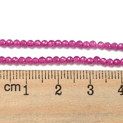 Lab Grown Red Corundum Beads Strands&nbsp;G-L591-A01-01-1