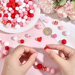 136Pcs Silicone Beads&nbsp;SIL-PA0001-52